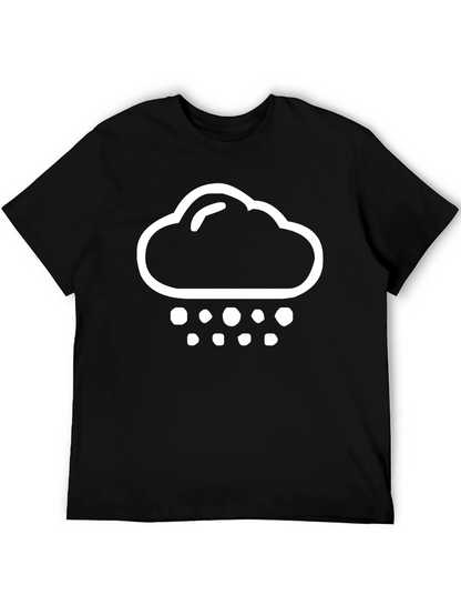 Rain Cloud Graphic T-Shirt - Black