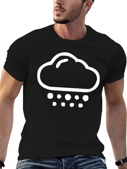 Rain Cloud Graphic T-Shirt - Black