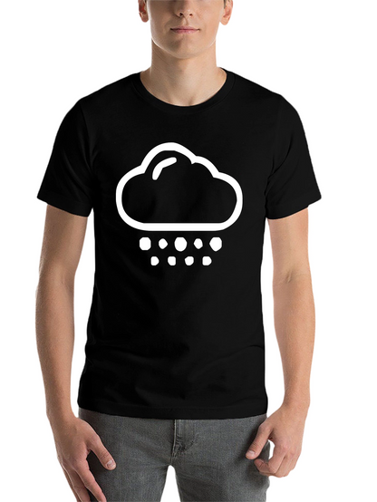 Rain Cloud Graphic T-Shirt - Black