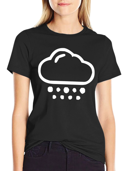 Rain Cloud Graphic T-Shirt - Black