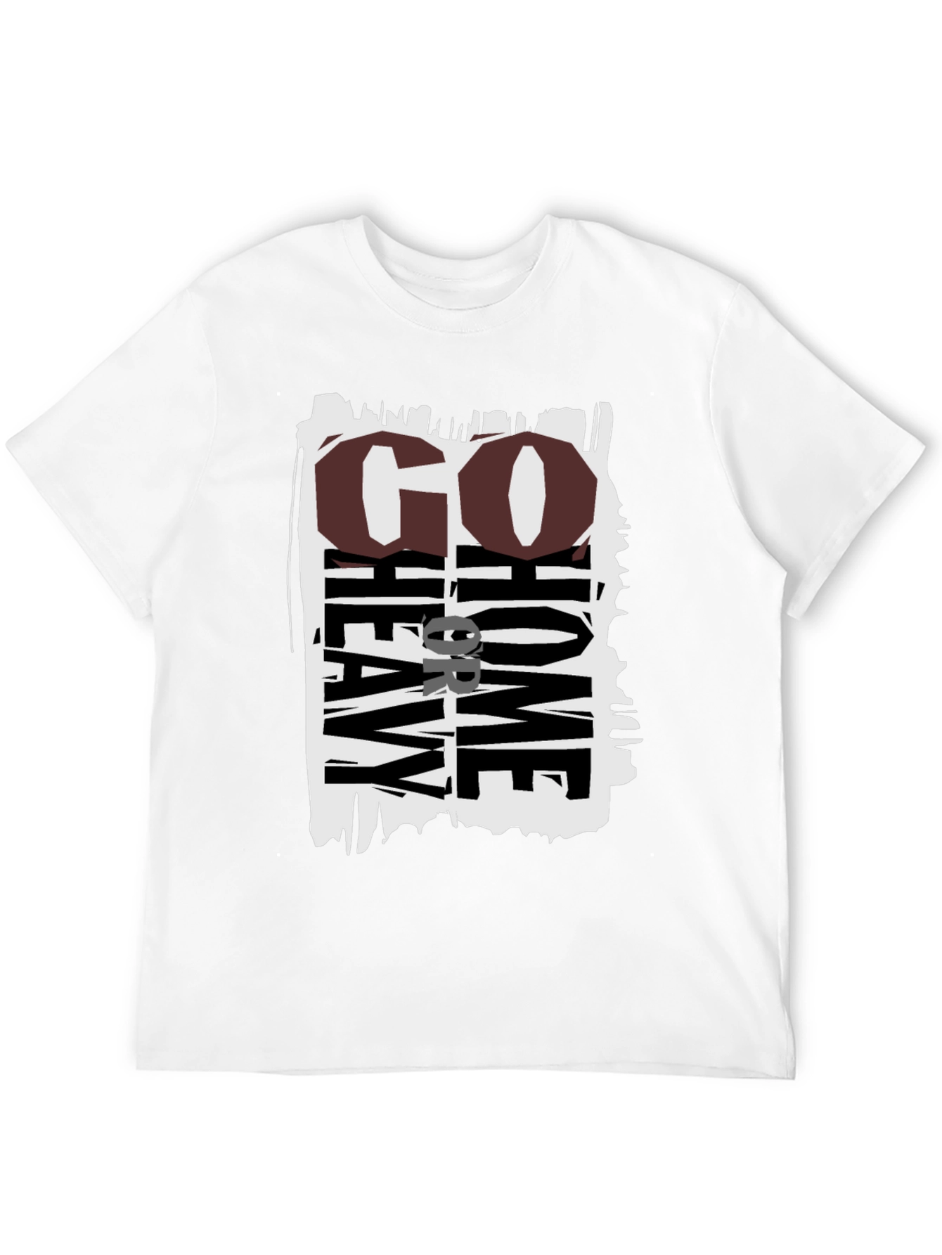 Go Heavy Or Go Home Black Graphic Tee