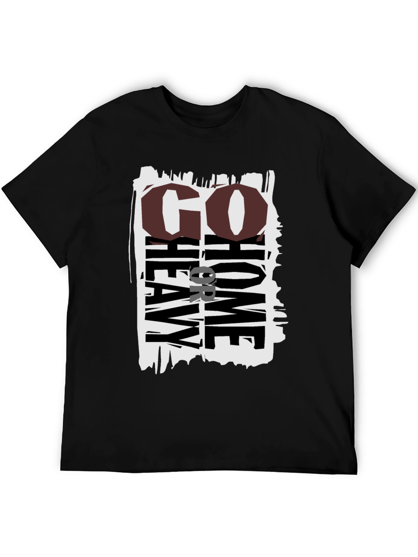 Go Heavy Or Go Home Black Graphic Tee