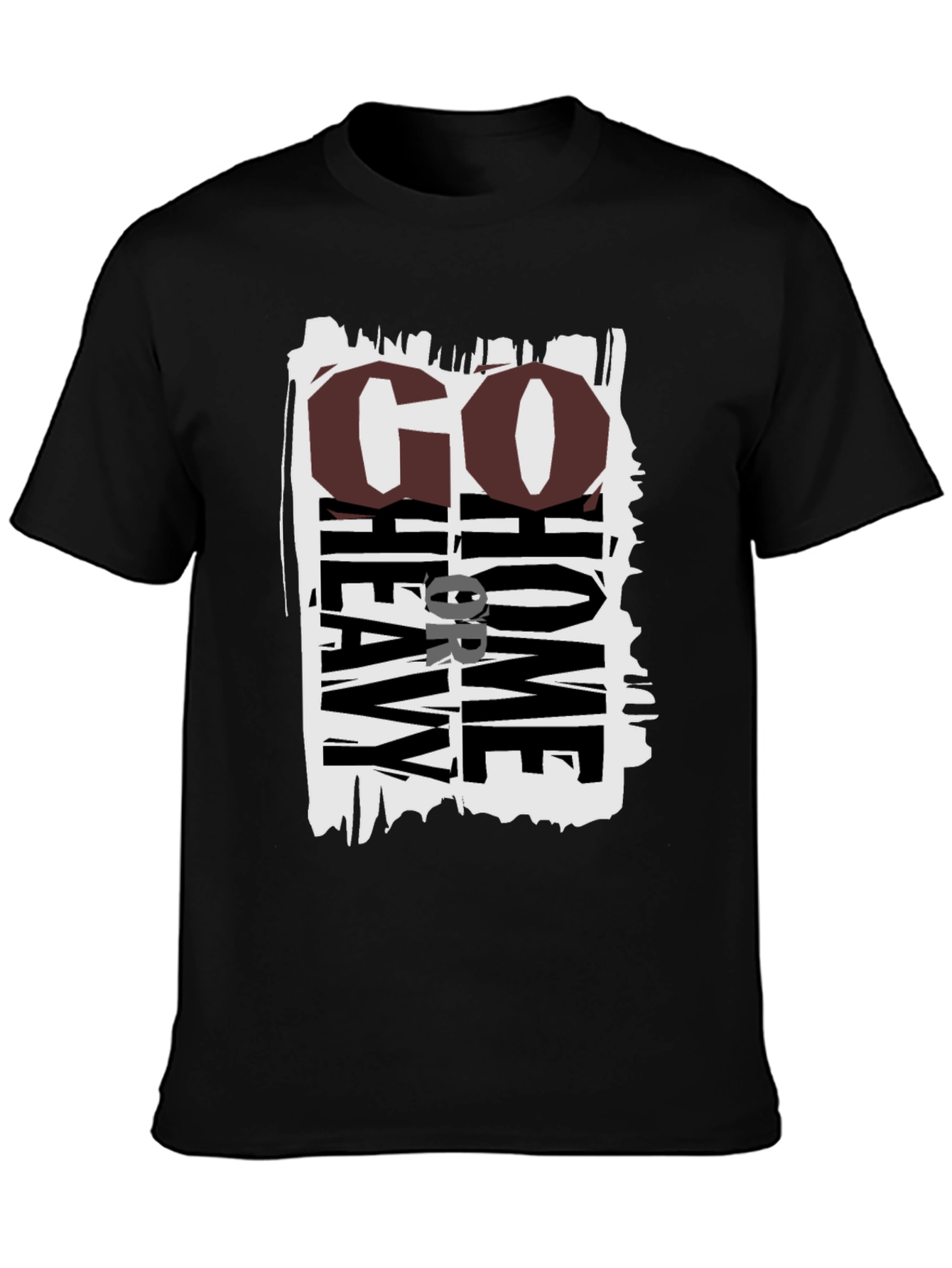 Go Heavy Or Go Home Black Graphic Tee