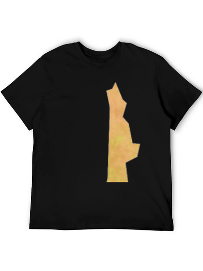 Unique State Outline Graphic Black T-Shirt