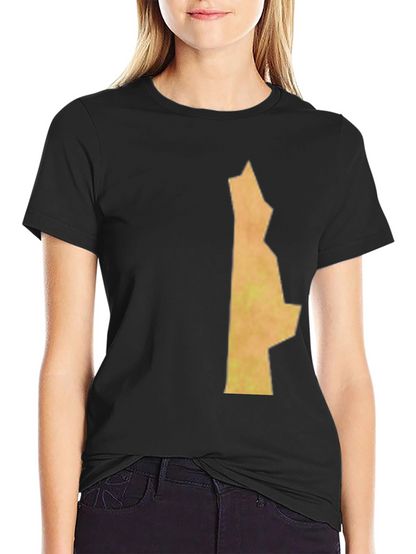 Unique State Outline Graphic Black T-Shirt