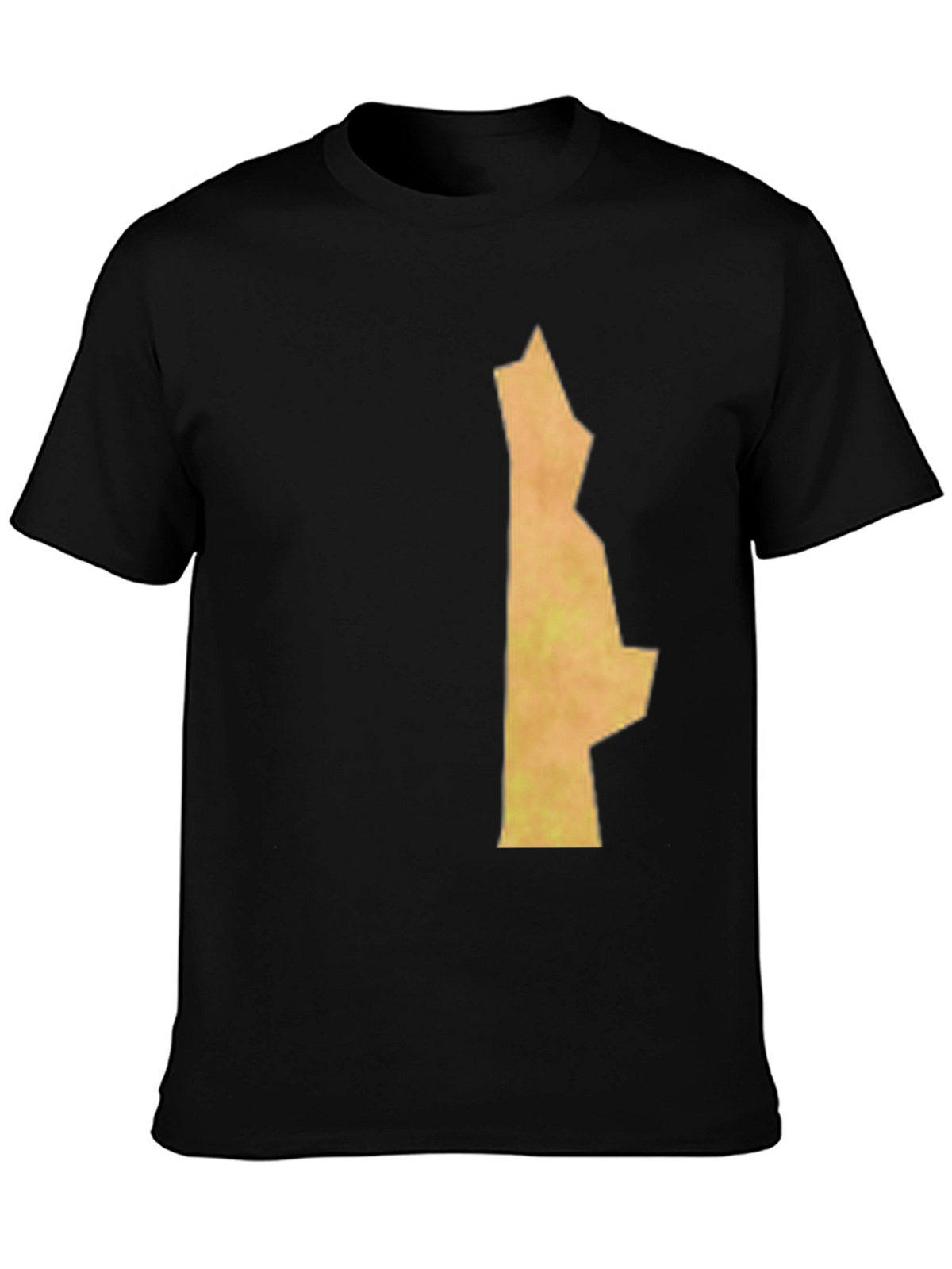 Unique State Outline Graphic Black T-Shirt