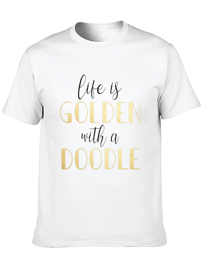 Golden Doodle Graphic Tee - Life is Golden