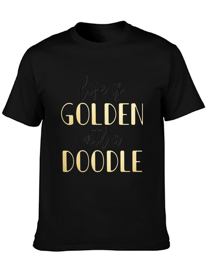 Golden Doodle Graphic Tee - Life is Golden