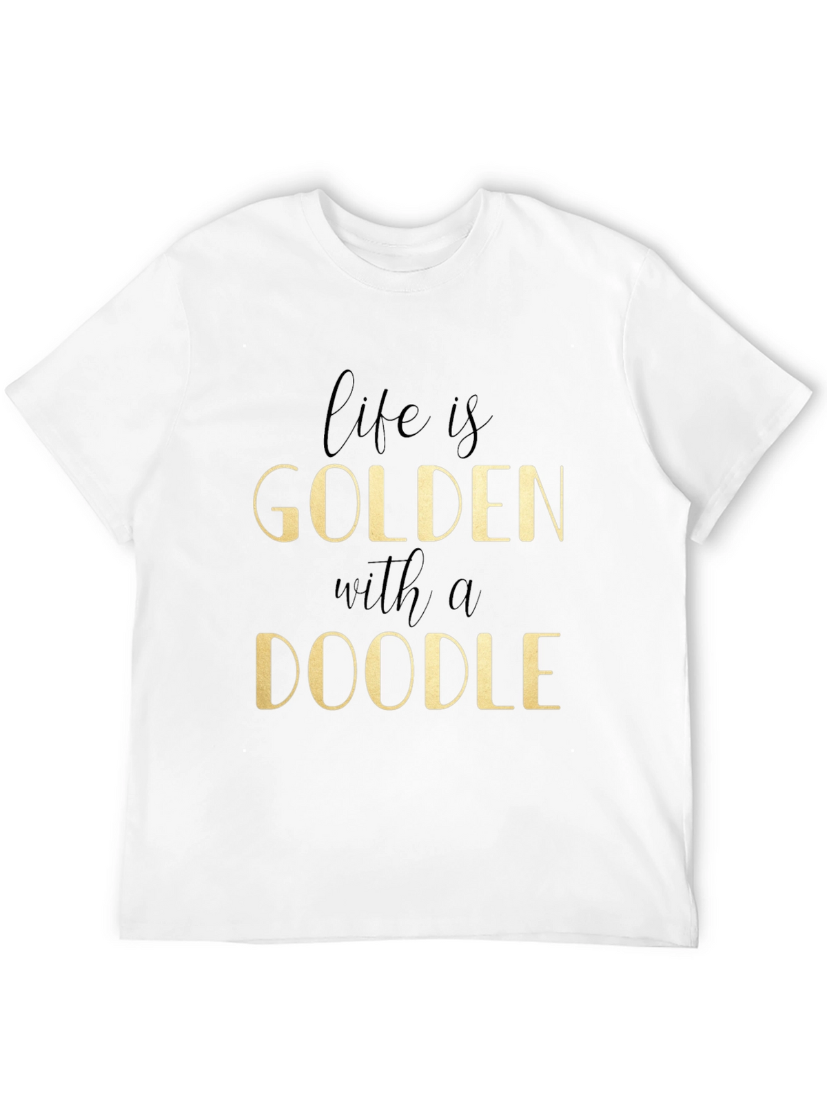 Golden Doodle Graphic Tee - Life is Golden