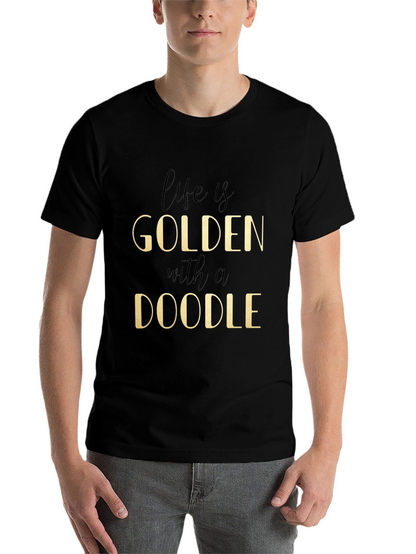 Golden Doodle Graphic Tee - Life is Golden