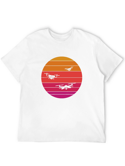 Retro Sunset Drone T-Shirt