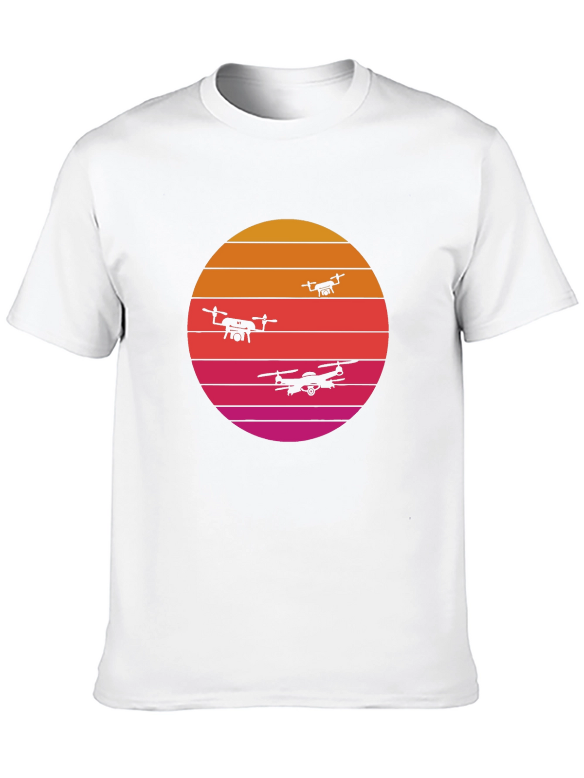 Retro Sunset Drone T-Shirt