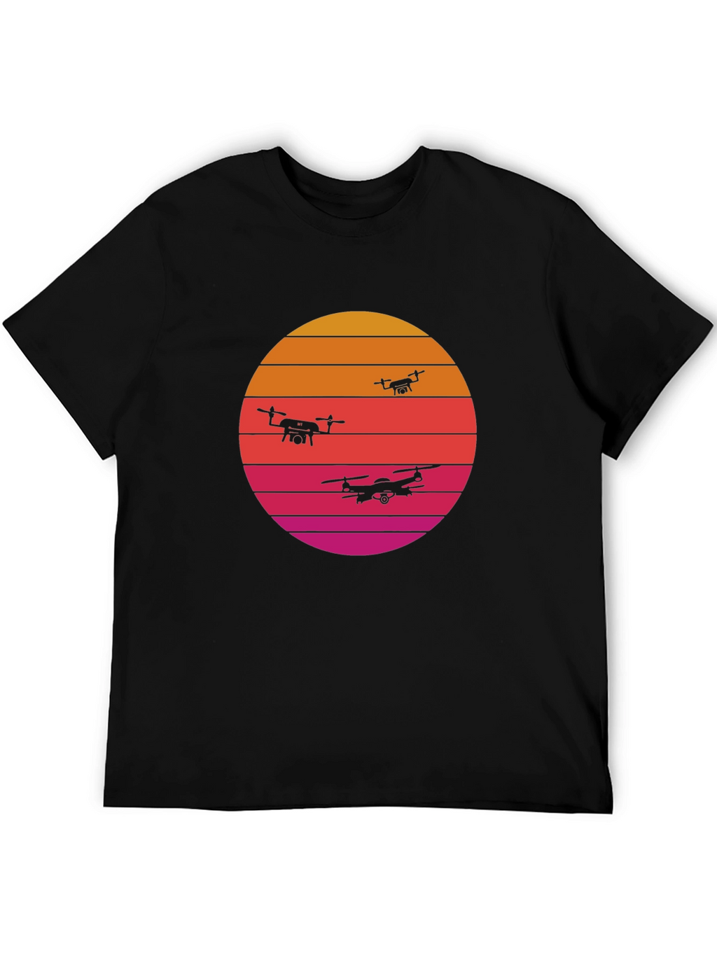 Retro Sunset Drone T-Shirt