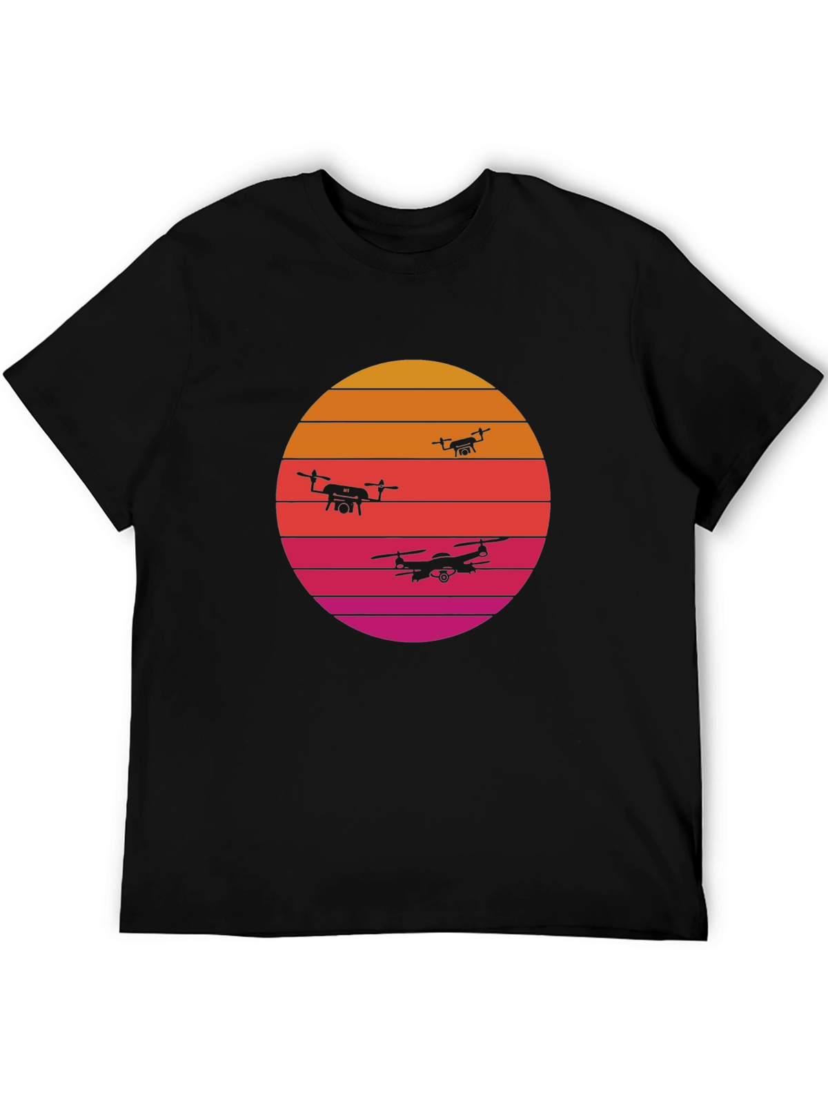 Retro Sunset Drone T-Shirt