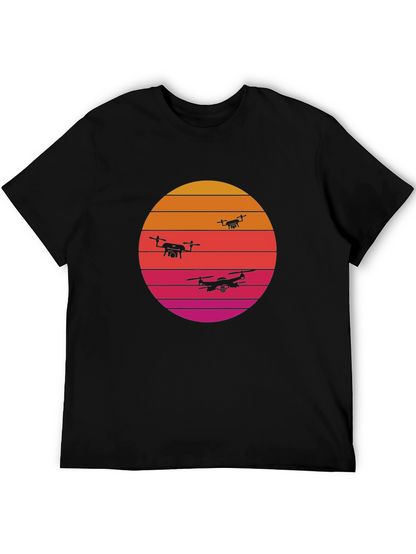 Retro Sunset Drone T-Shirt