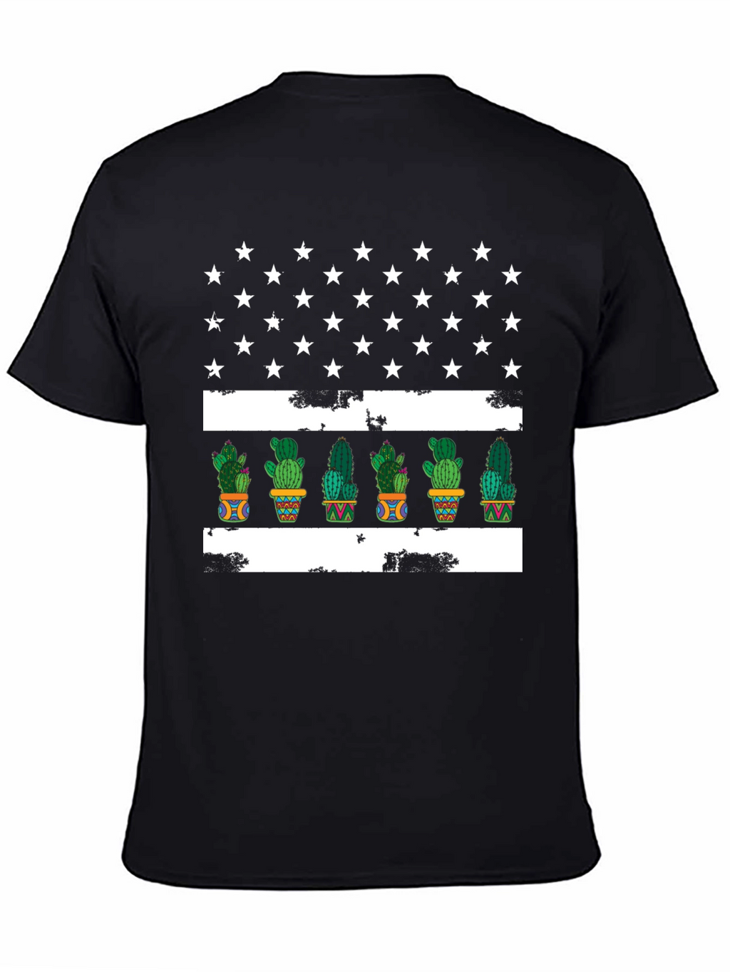 Cactus American Flag Graphic Tee