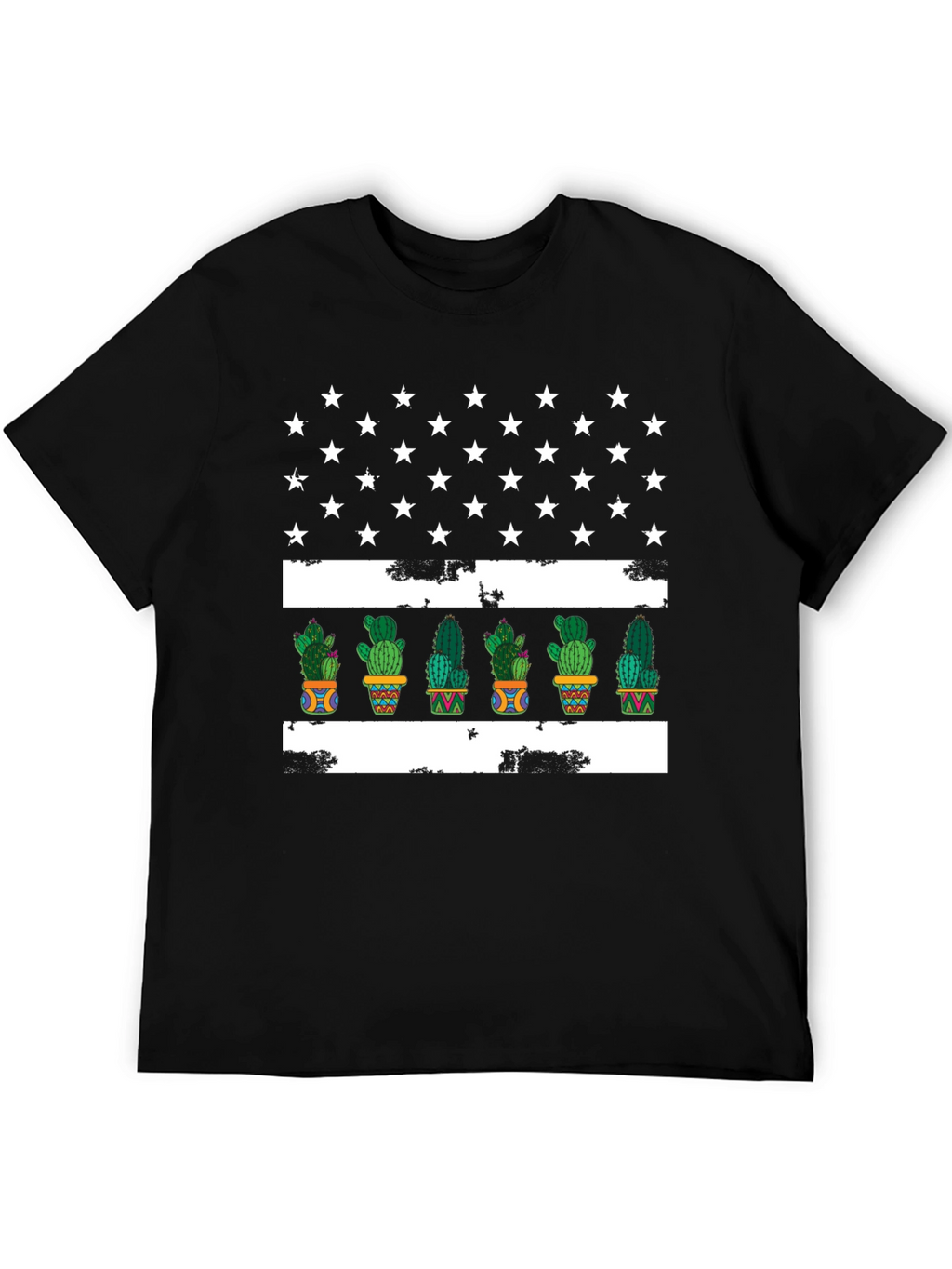 Cactus American Flag Graphic Tee