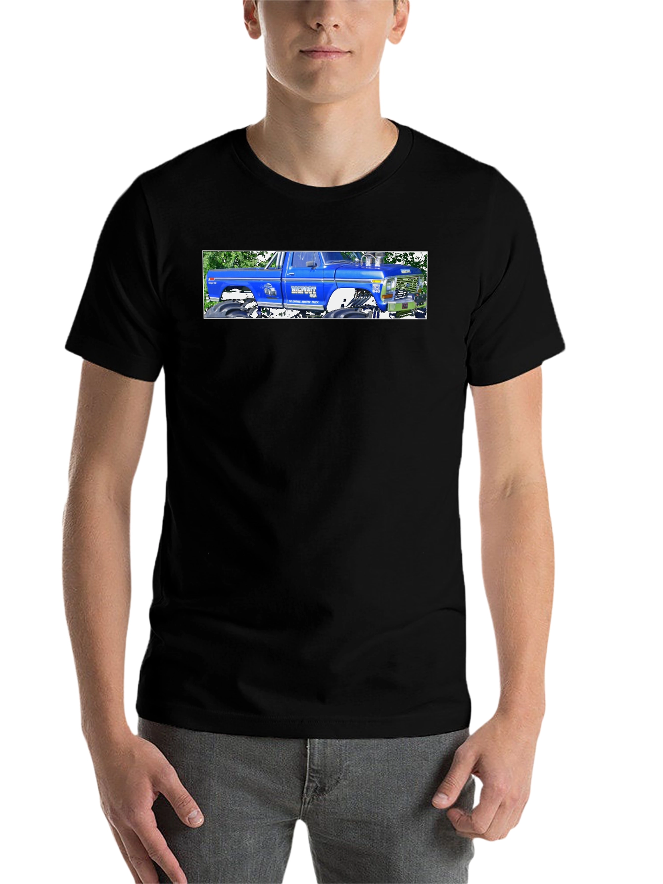 Bigfoot Truck Graphic Black Tee - Classic Monster Truck Style