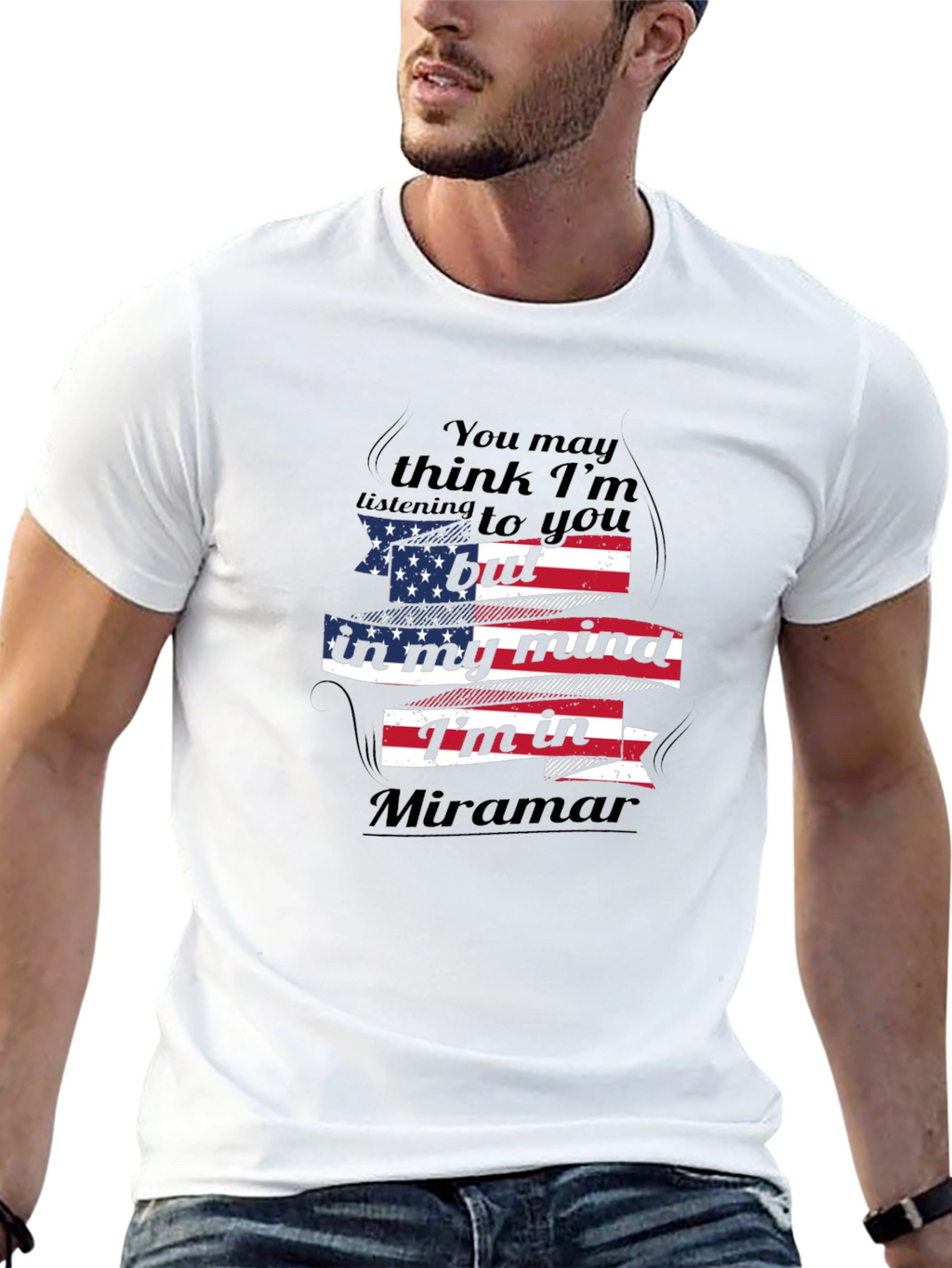Miramar Mind T-Shirt - Patriotic Novelty Tee