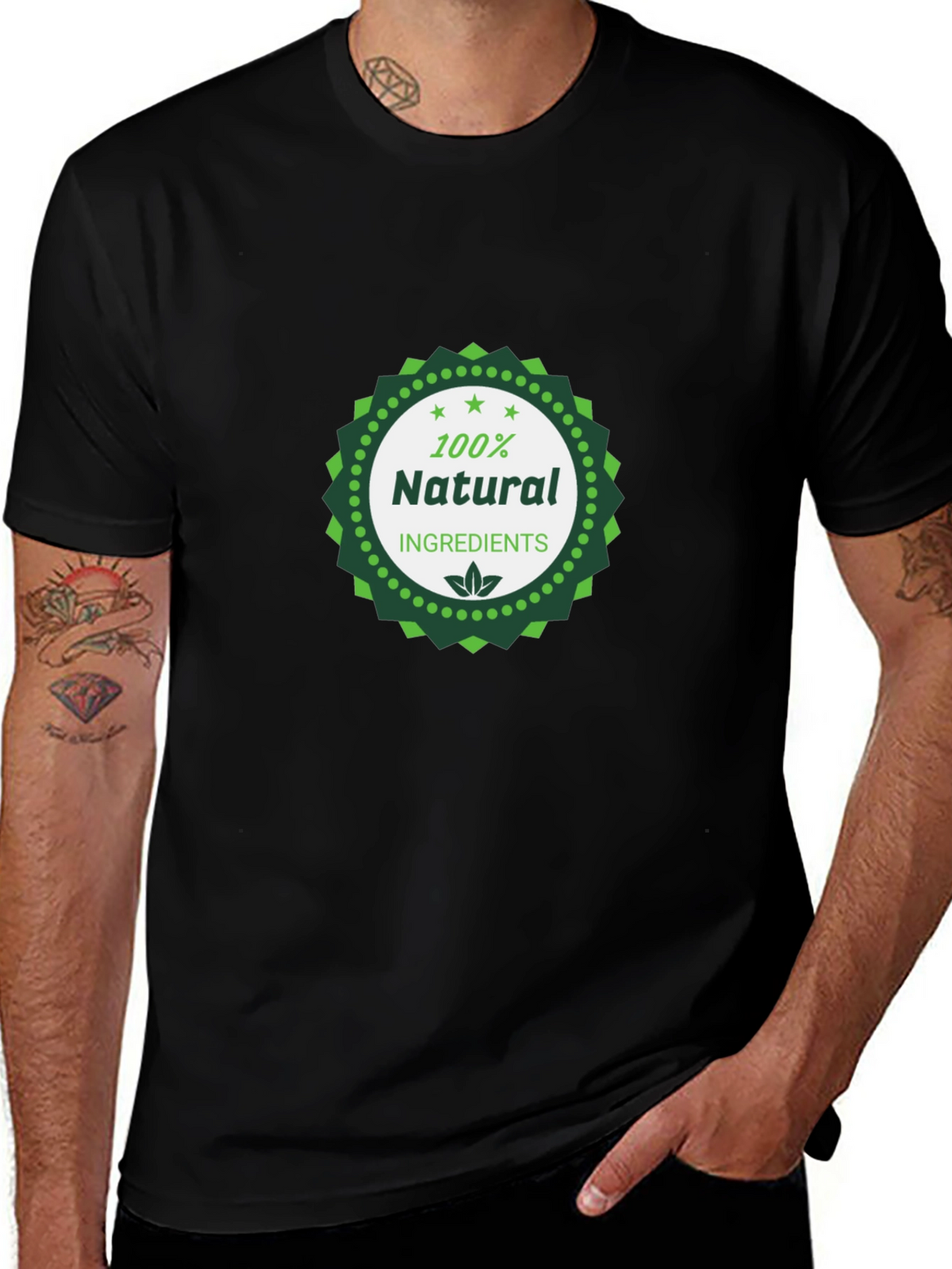 Natural Ingredients Black T-Shirt