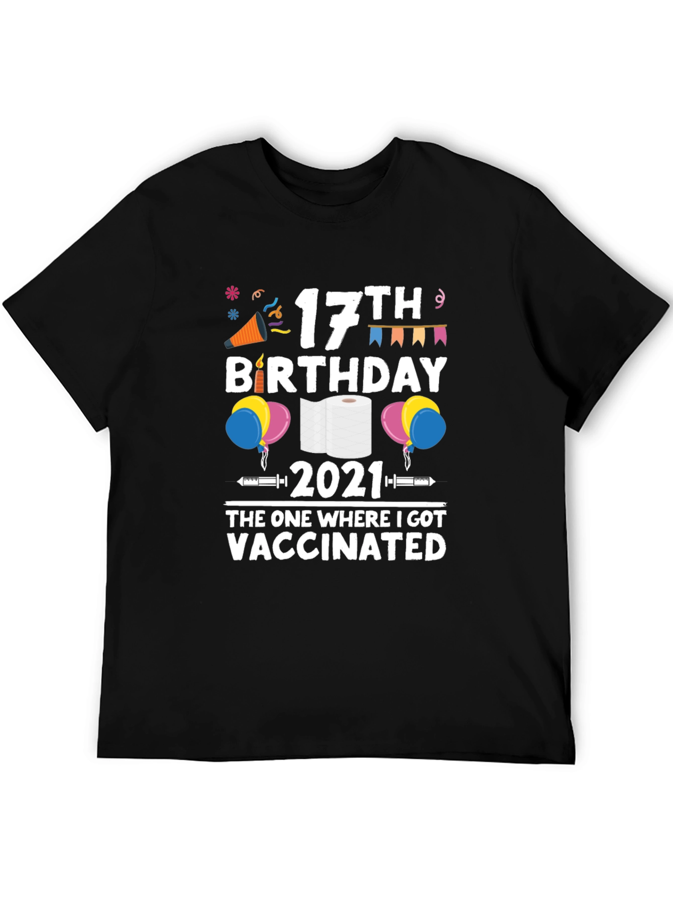 17th Birthday Vaccinated 2021 T-Shirt