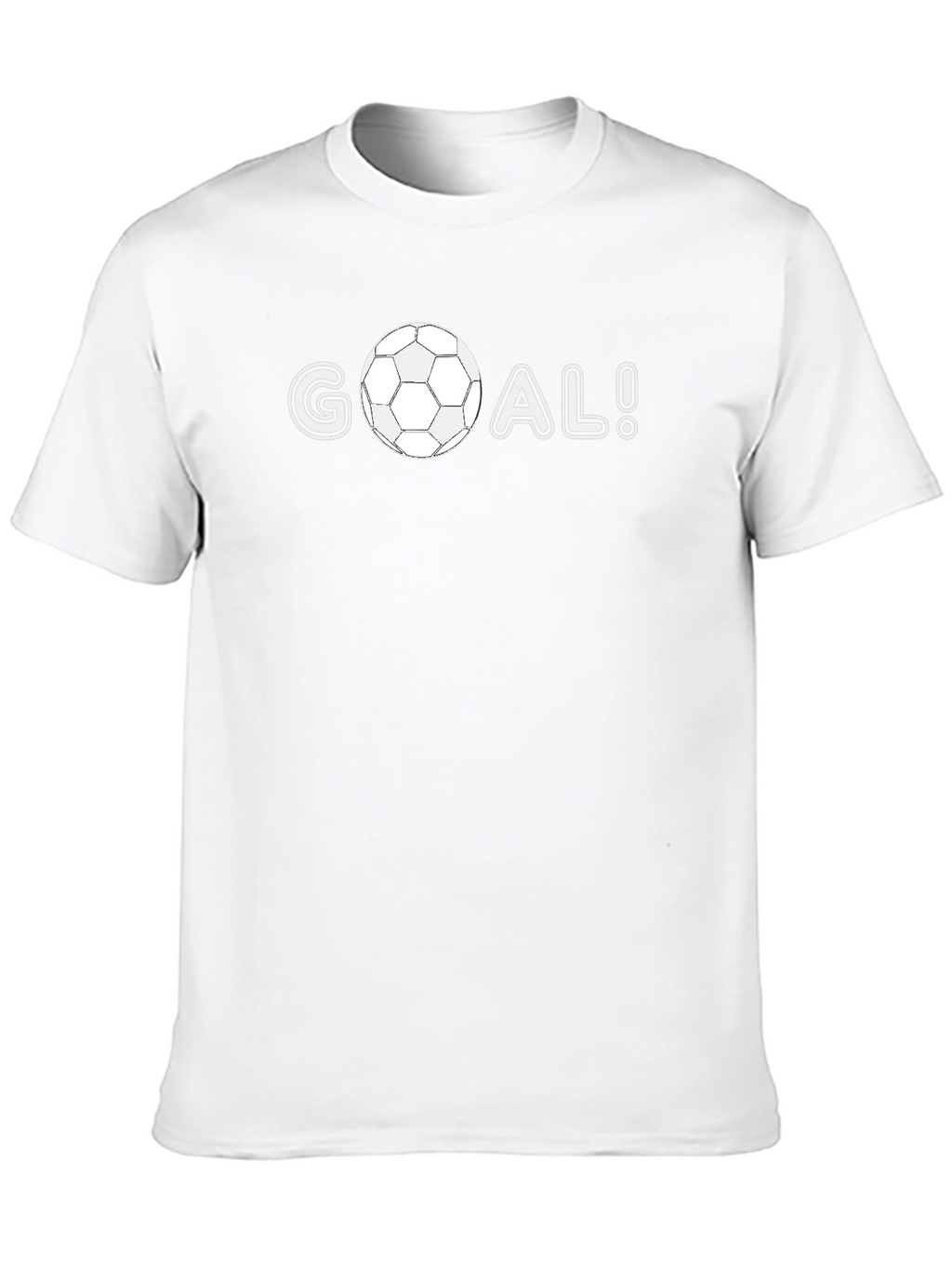 GOAL! Soccer Ball Graphic Tee - Stylish Black T-Shirt