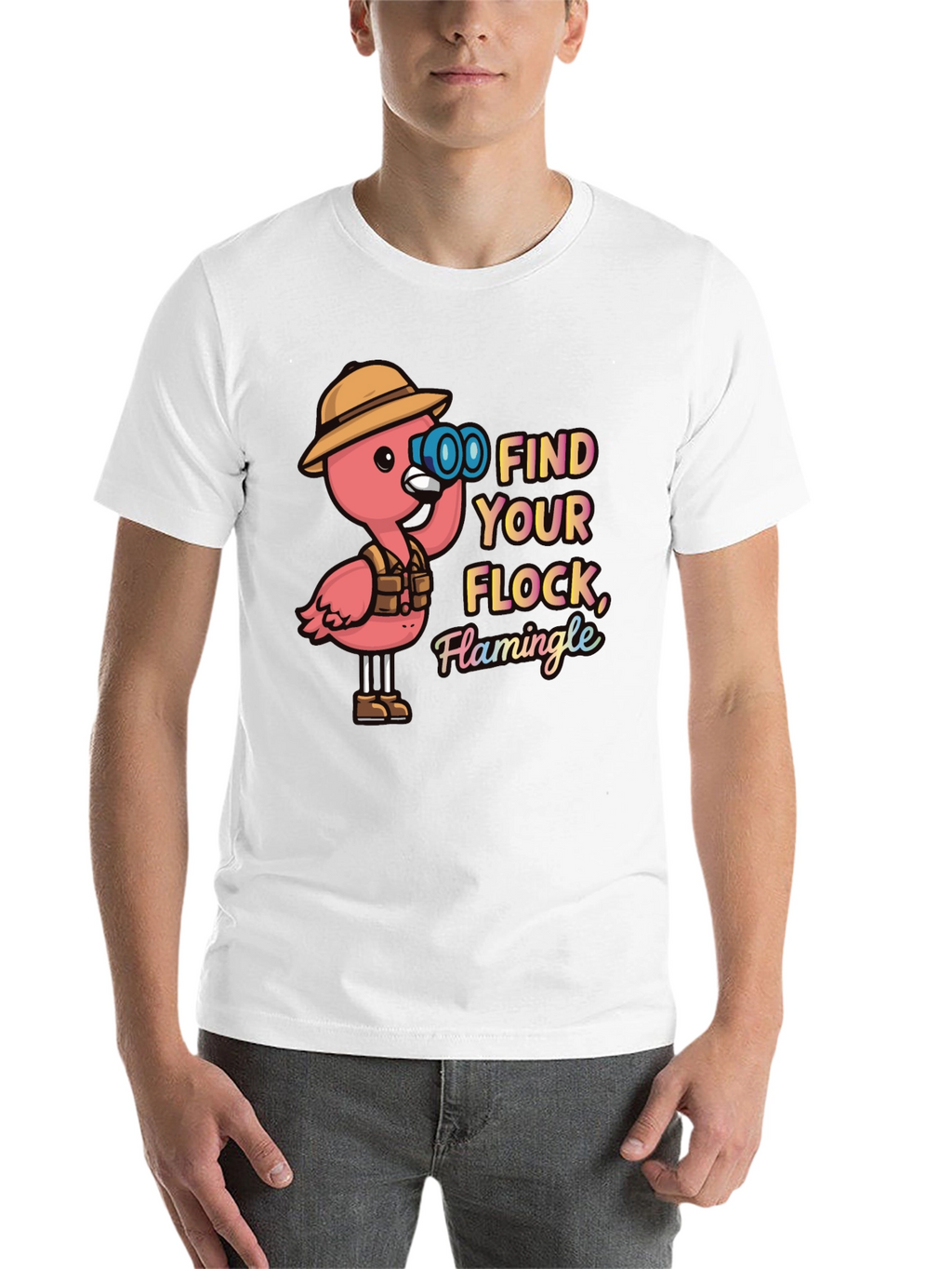 Find Your Flock Flamingo Graphic Tee