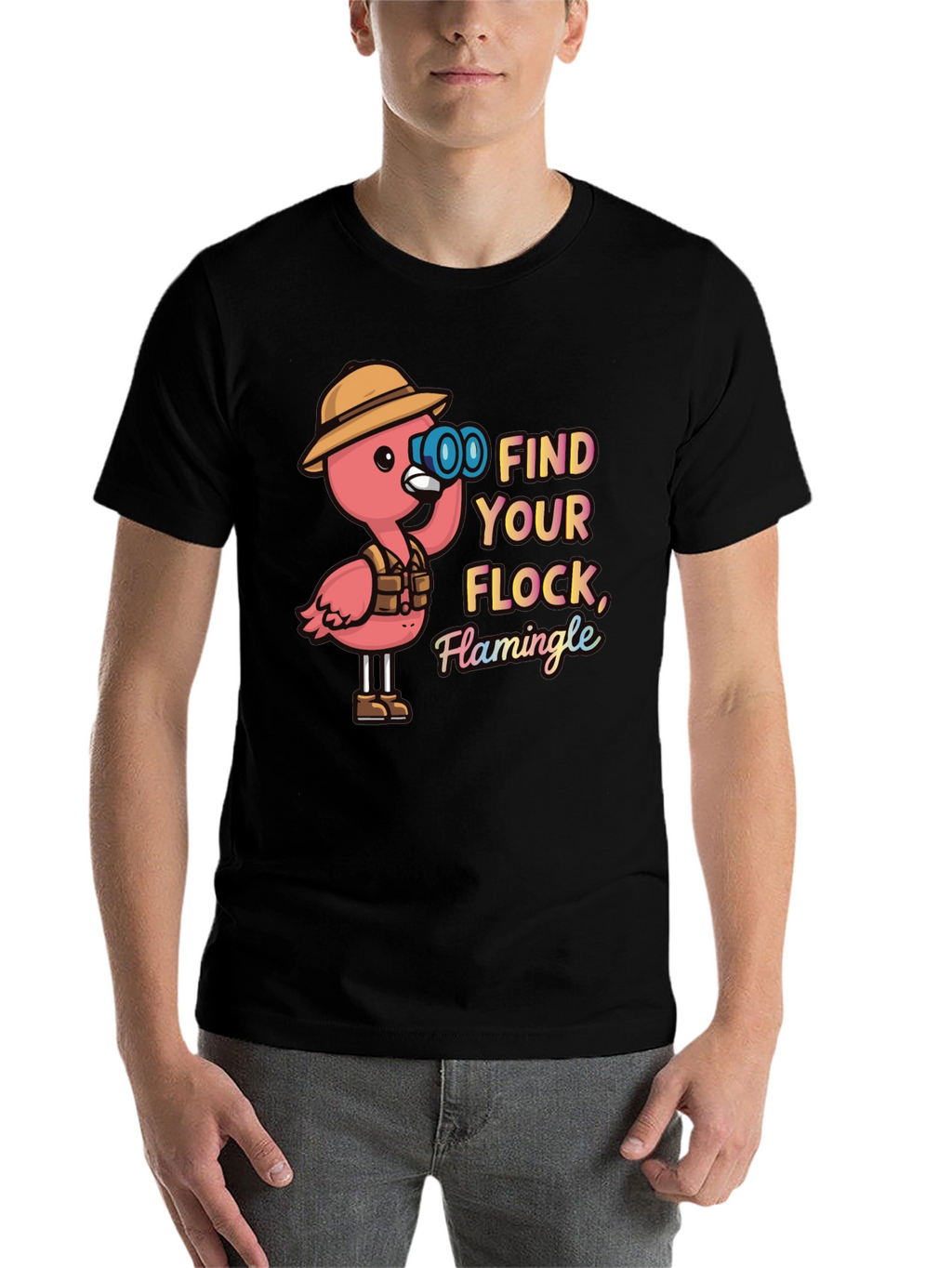Find Your Flock Flamingo Graphic Tee