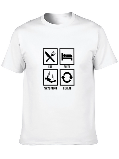 Eat Sleep Skydiving Repeat T-Shirt