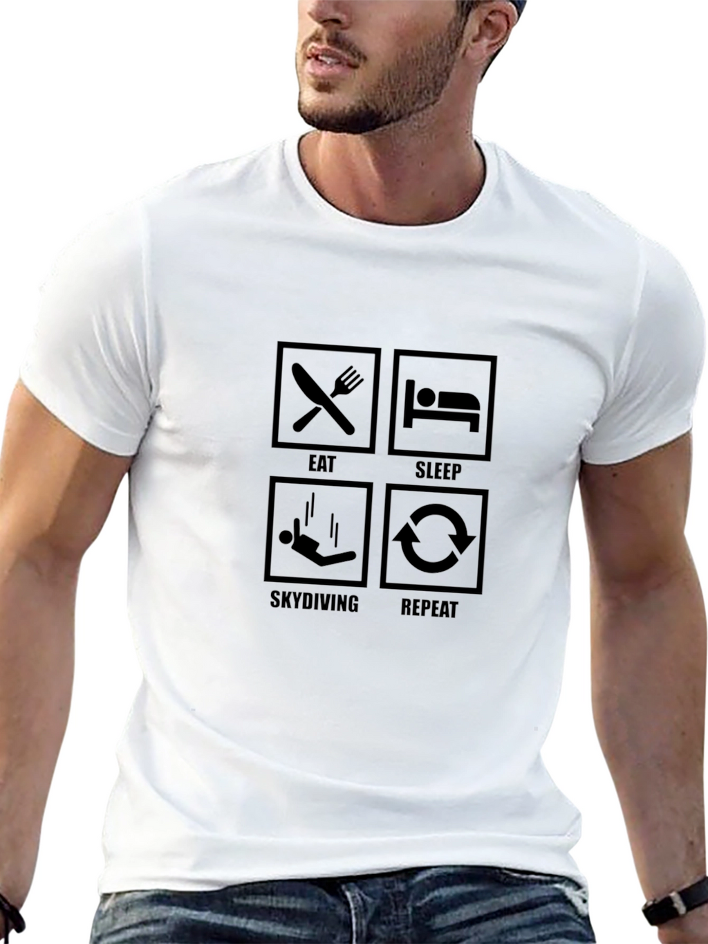 Eat Sleep Skydiving Repeat T-Shirt