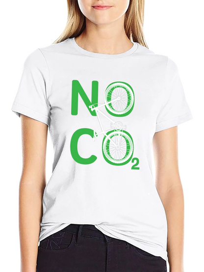 Eco-Friendly No CO2 Bicycle T-Shirt