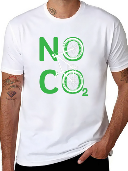 Eco-Friendly No CO2 Bicycle T-Shirt