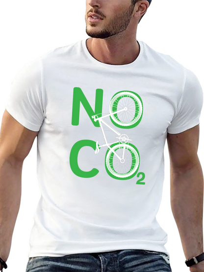 Eco-Friendly No CO2 Bicycle T-Shirt