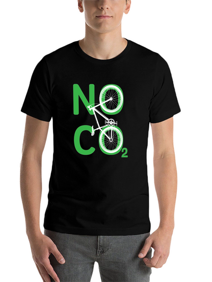 Eco-Friendly No CO2 Bicycle T-Shirt