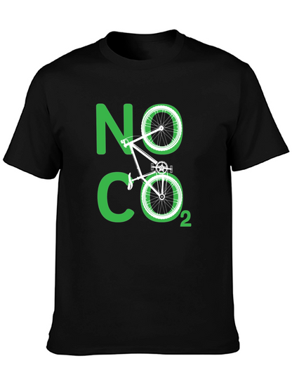 Eco-Friendly No CO2 Bicycle T-Shirt