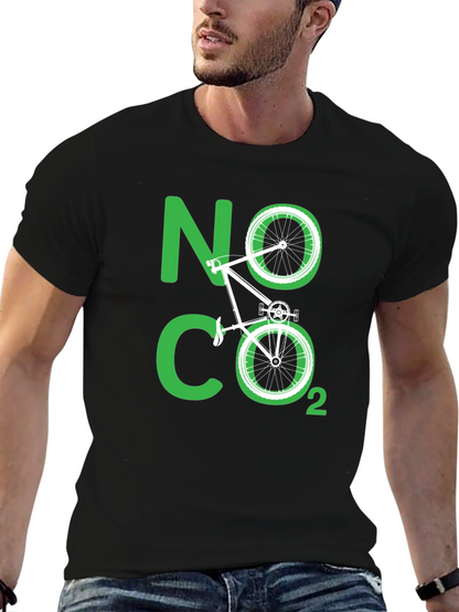 Eco-Friendly No CO2 Bicycle T-Shirt