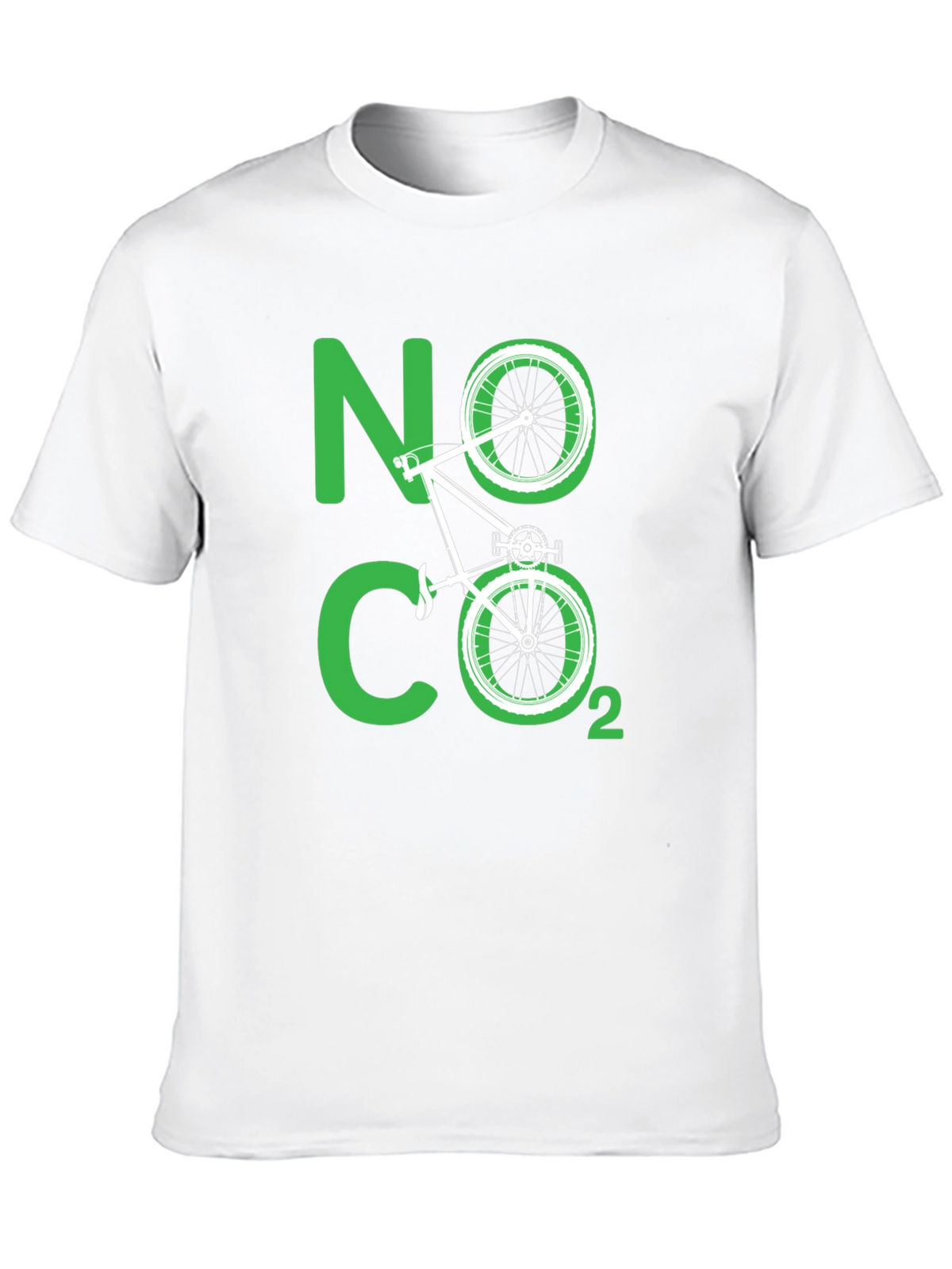 Eco-Friendly No CO2 Bicycle T-Shirt