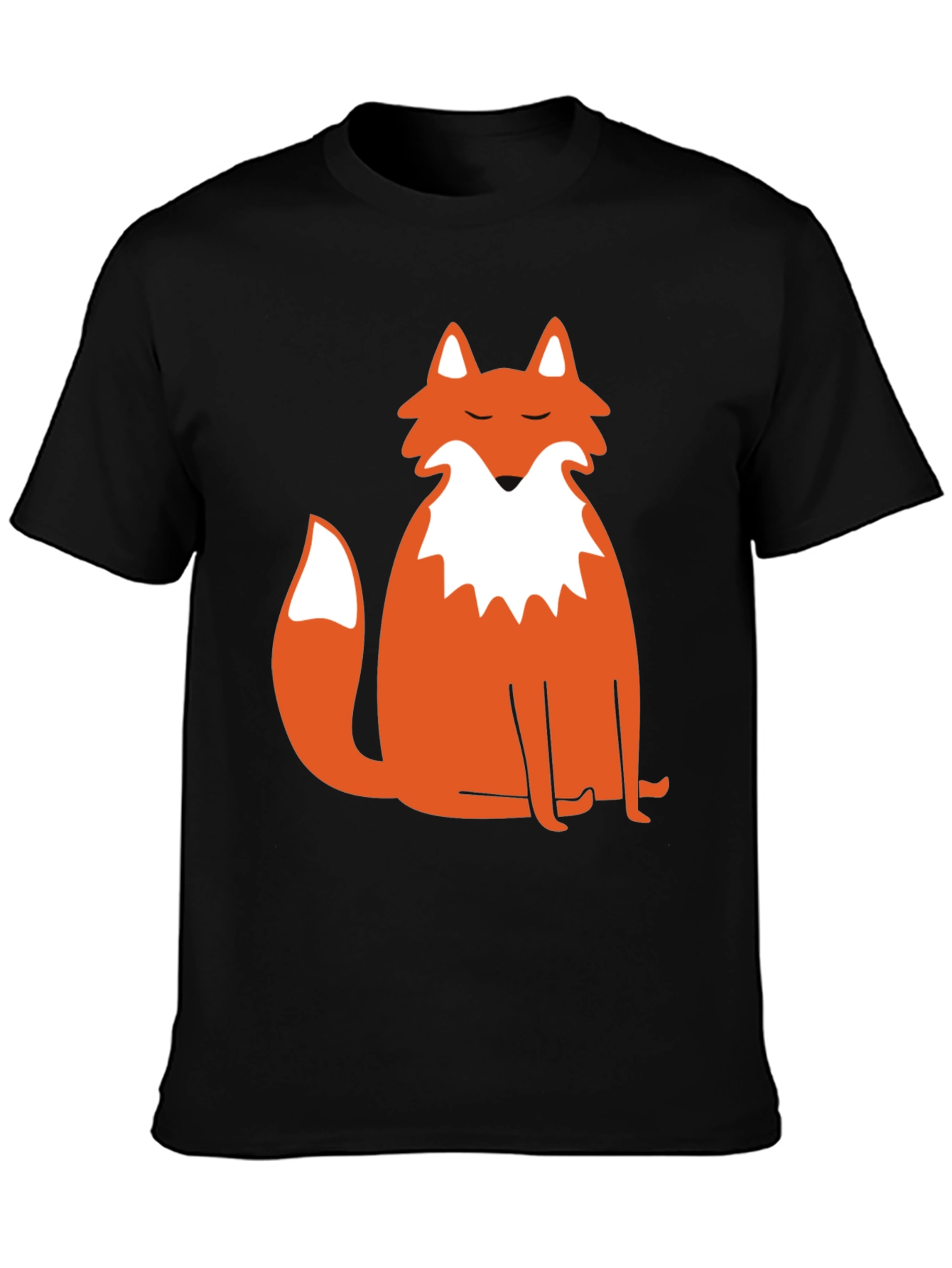Mens Black Fox Graphic Tee