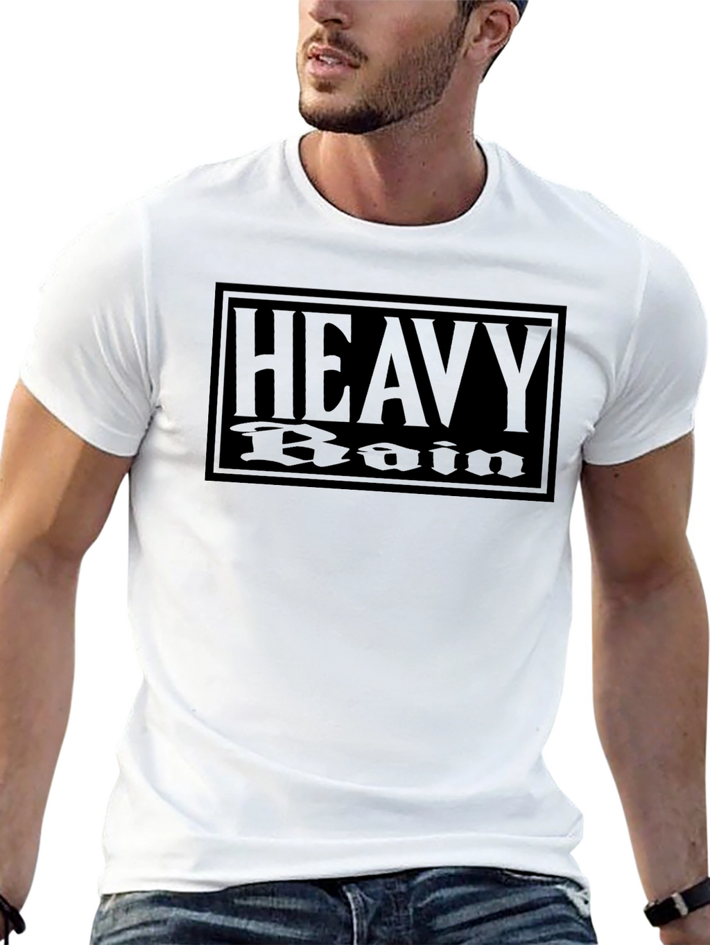 Heavy Rain Graphic T-Shirt - Black