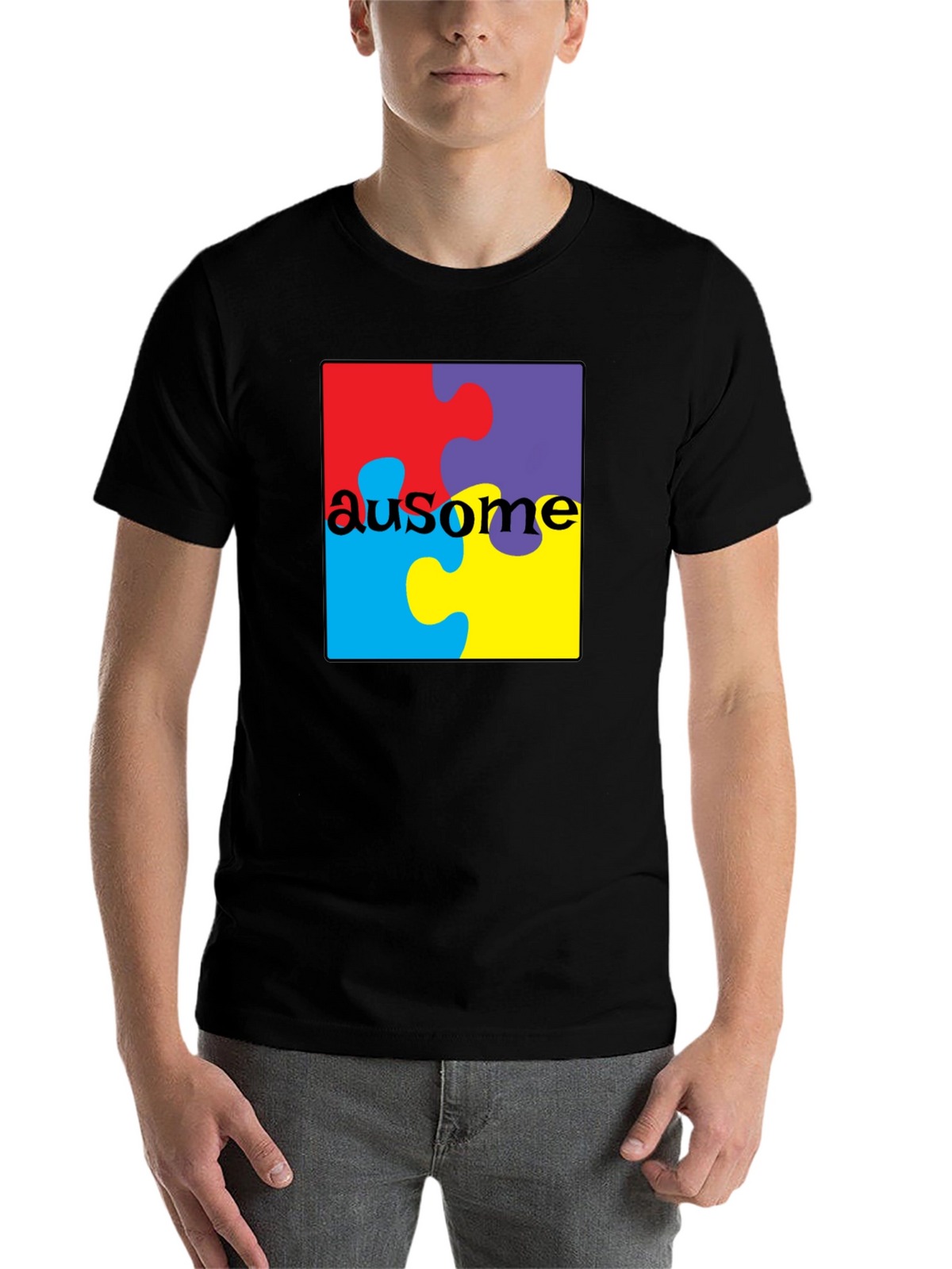 Au-some Puzzle Piece T-Shirt