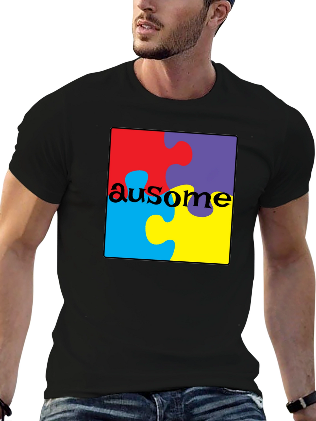 Au-some Puzzle Piece T-Shirt