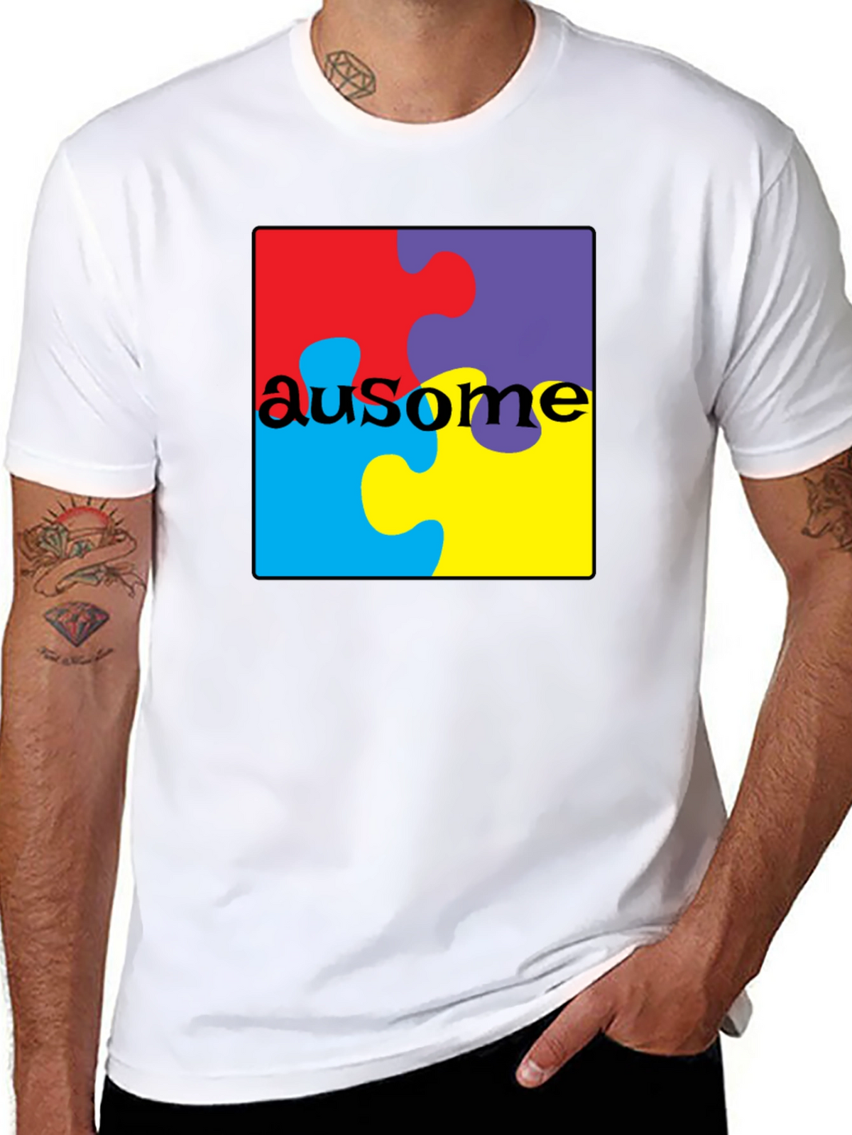Au-some Puzzle Piece T-Shirt