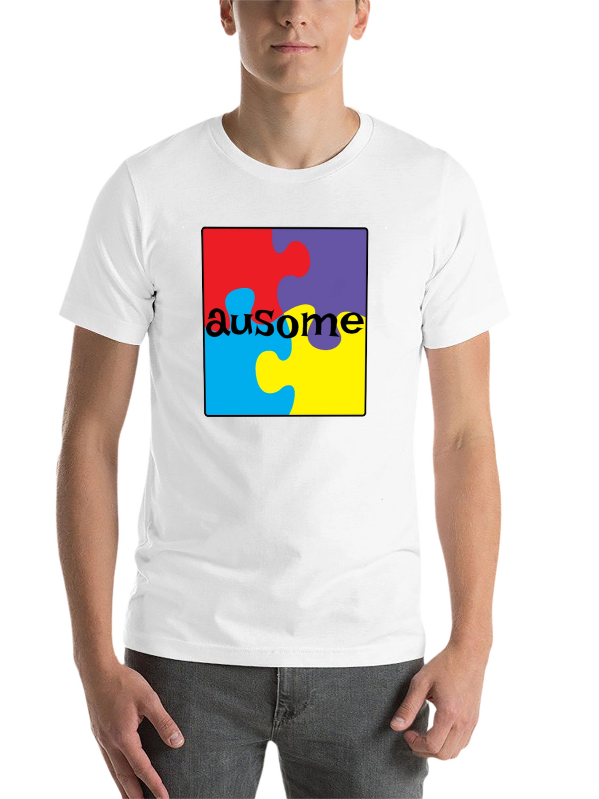 Au-some Puzzle Piece T-Shirt