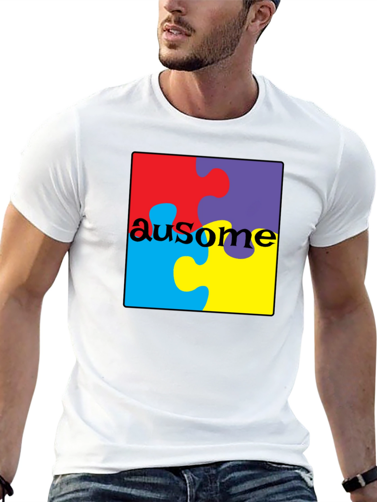 Au-some Puzzle Piece T-Shirt