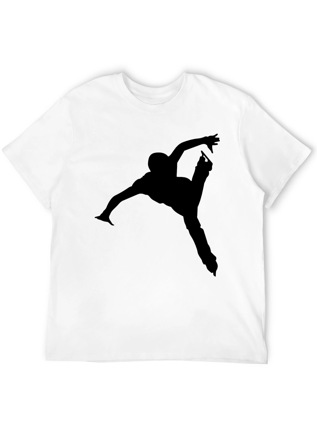 Black Figure Skater Graphic T-Shirt