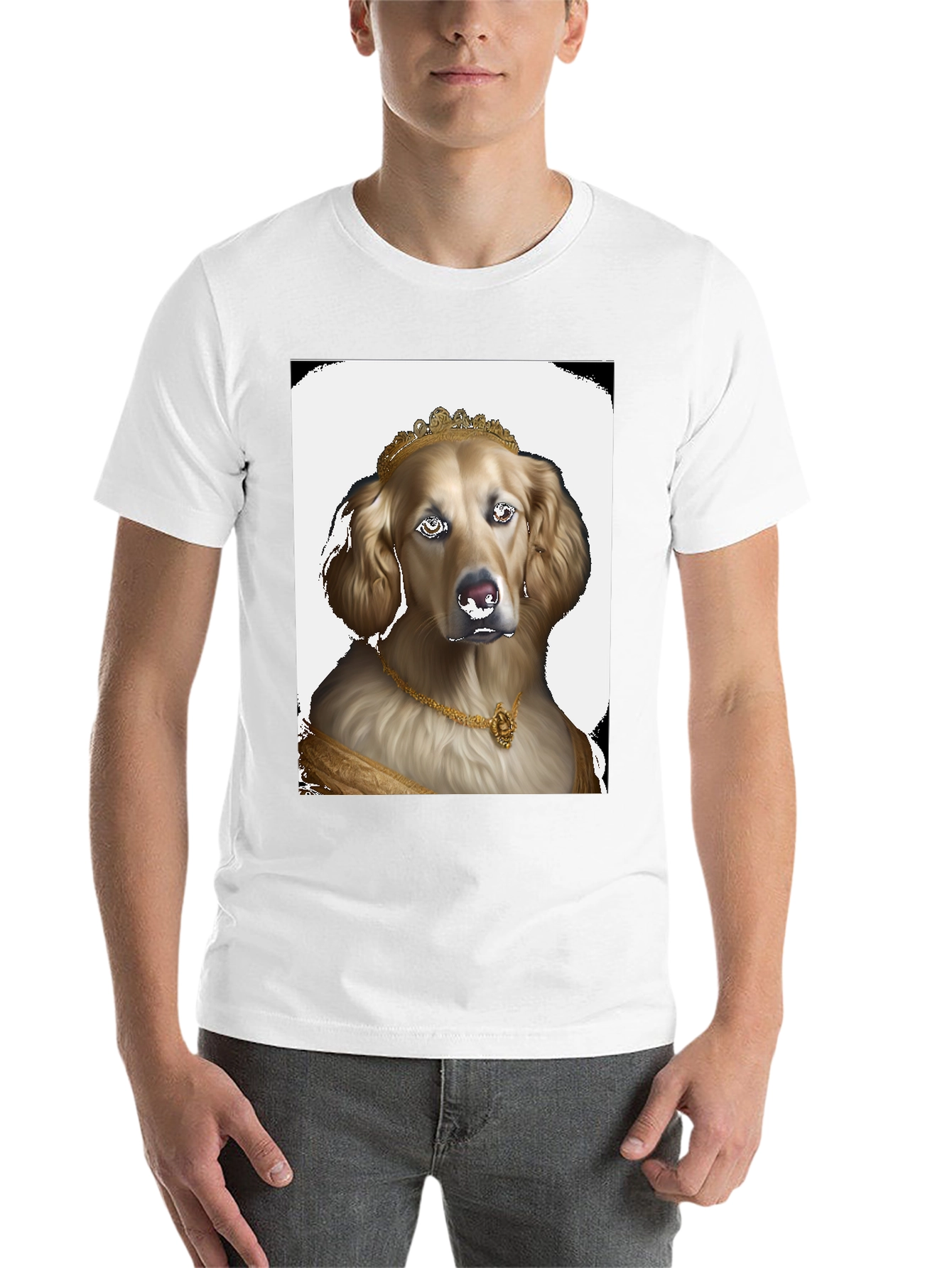 Dog Queen Graphic Tee - Black Cotton T-Shirt