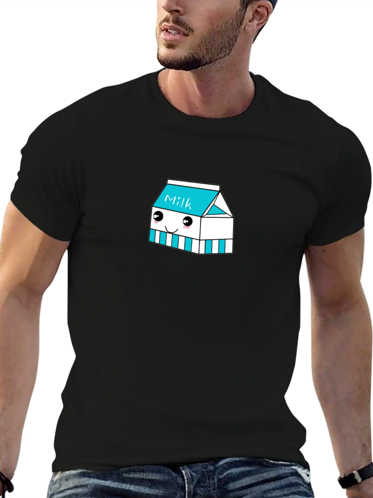 Kawaii Milk Carton Graphic Tee