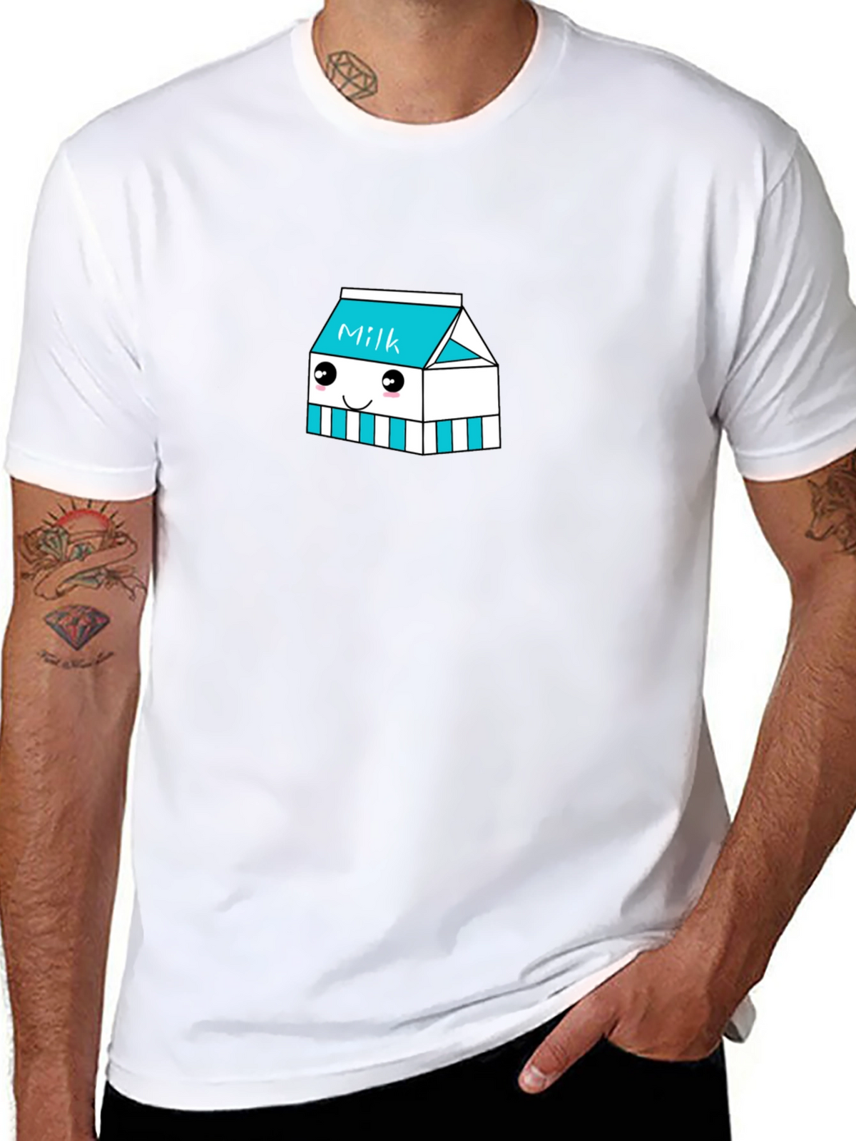Kawaii Milk Carton Graphic Tee
