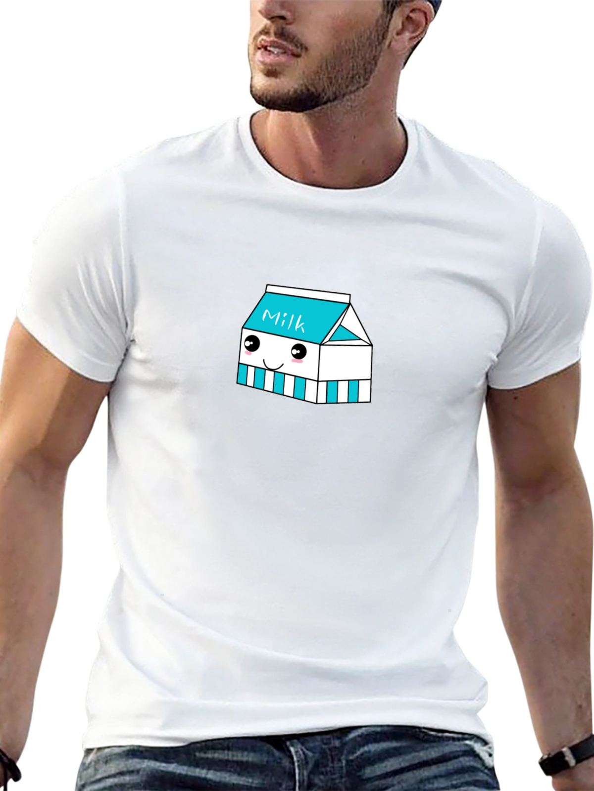Kawaii Milk Carton Graphic Tee