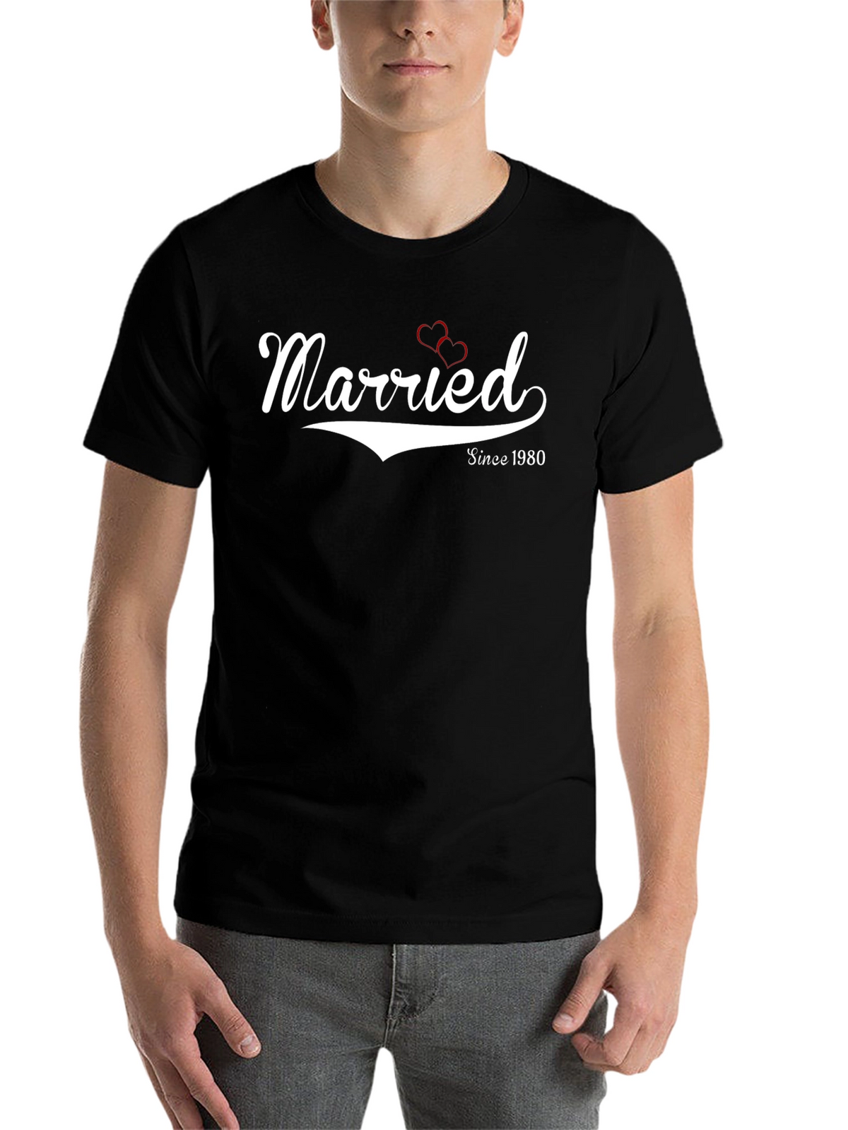Married Since 1980 Graphic Tee - Anniversary Gift
